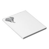 Elephant Head mit einfachen Formen Geometrien Notizblock (angewinkelt)