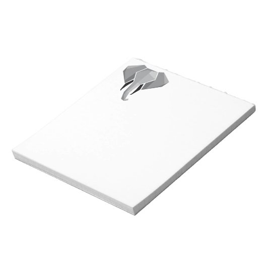 Elephant Head mit einfachen Formen Geometrien Notizblock (Rotiert)