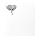 Elephant Head mit einfachen Formen Geometrien Notizblock (Vorderseite)