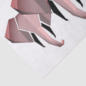 Elephant Head mit einfachen Formen Geometrien Seidenpapier (Ausschnitt)