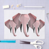 Elephant Head mit einfachen Formen Geometrien Seidenpapier (Handwerk)