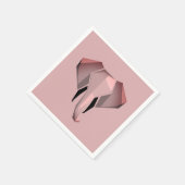 Elephant Head mit einfachen Formen Geometrien Serviette (Ecke)
