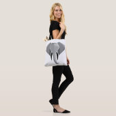 Elephant Head mit einfachen Formen Geometrien Tasche (Am Model)
