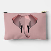 Elephant Head mit einfachen Formen Geometrien Zubehörtasche (Rückseite)