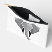 Elephant Head mit einfachen Formen Geometrien Zubehörtasche (Offen)
