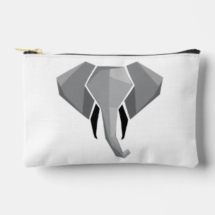 Elephant Head mit einfachen Formen Geometrien Zubehörtasche