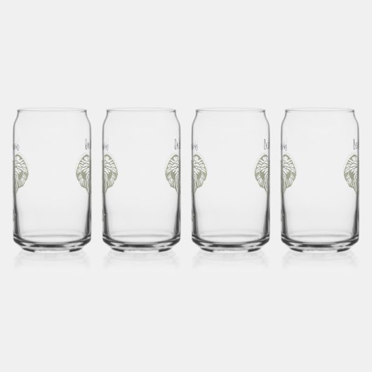 Elephant Head Olive Green personalize Dosenglas (Rechts)