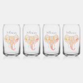 Elephant Head Shades von Citrus Personalisiert Dosenglas (Hinten)