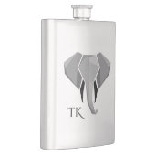 Elephant Head von Monogram Geometrics Flachmann (Rechts)