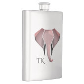 Elephant Head von Monogram Geometrics Flachmann (Rechts)