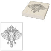 Elephant Head Zendoodle Gummistempel (Stempel)