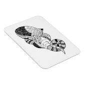 Elephant Head Zenstyle Doodle Magnet (Rechte Seite)