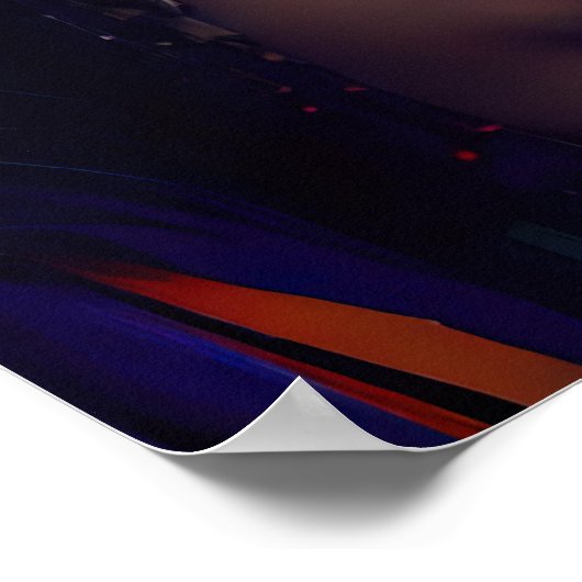 Elephant Headdress women - Weirdcore RainbowPunk Poster (Ecke)