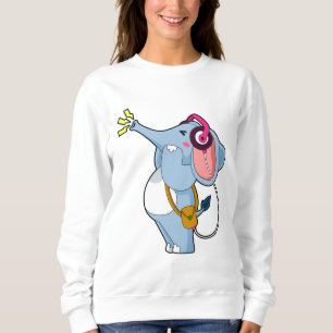 Elephant Headphone Music Sweatshirt