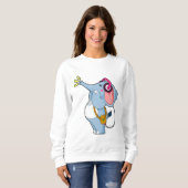 Elephant Headphone Music Sweatshirt (Vorne ganz)