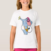 Elephant Headphone Music T-Shirt (Vorderseite)