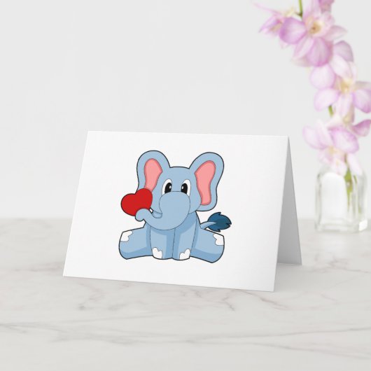 Elephant Heart Karte (Orchidee)
