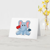 Elephant Heart Karte (Gelbe Blume)