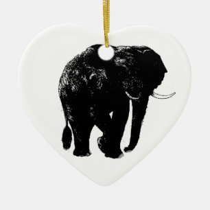 Elephant Heart Keramik Ornament