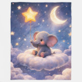 elephant heart large blanke fleecedecke (Vorderseite)