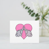 Elephant Heart Postkarte (Stehend Vorderseite)