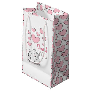 Elephant Hearts Baby Dusche Vielen Dank für Ihre U Kleine Geschenktüte