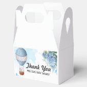 Elephant Heißluftballon blau Hydrangea vielen Dank Geschenkschachtel (Geöffnet)