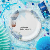 Elephant Heißluftballon Blue Hydrangea Custom Pappteller (Party)