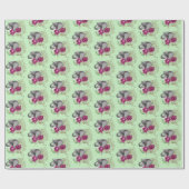 Elephant Henna Lotus Blume Geschenkpapier (Flach)