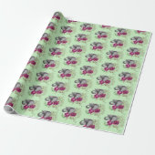 Elephant Henna Lotus Blume Geschenkpapier (Ungerollt)