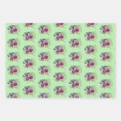 Elephant Henna Lotus Blume Geschenkpapier Set (Vorderseite 3)