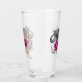 Elephant Henna Lotus Blume Glas (Links)