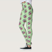 Elephant Henna Lotus Blume Leggings (Links)