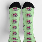 Elephant Henna Lotus Blume Socken (Oben)