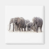 Elephant Herd Magnet (Vorne)