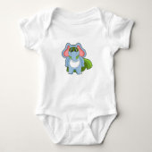 Elephant Hero Baby Strampler (Vorderseite)