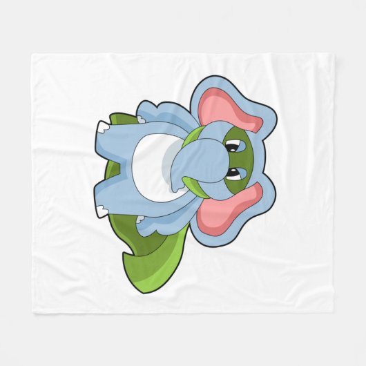 Elephant Hero Fleecedecke (Vorderseite (Horizontal))