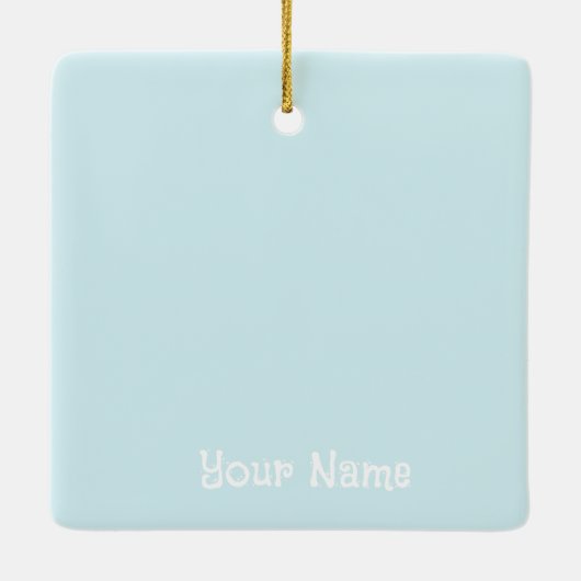 Elephant Hiding Keramikornament (Rückseite)