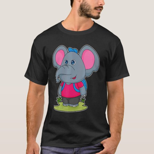 Elephant Hiker Backpack T-Shirt (Vorderseite)