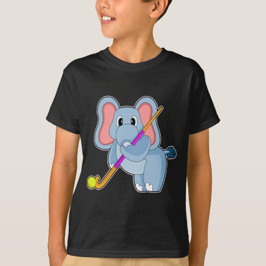 Elephant Hockey Hockey-Stab T-Shirt (Vorderseite)