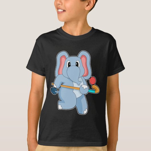 Elephant Hockey Hockey-Stab T-Shirt (Vorderseite)