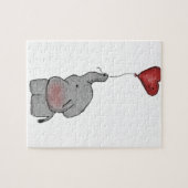 Elephant Holding Balloon Puzzle (Horizontal)