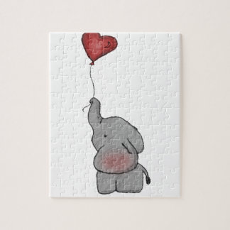 Elephant Holding Balloon Puzzle