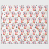 Elephant Holidays Anpassen Geschenkpapier (Flach)