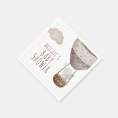 Elephant Hot Air Ballon Boho Baby Shower Serviette (Ecke)