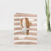 Elephant Hot-Air-Ballon-Einladung Einladung (Rückseite)