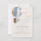 Elephant Hot-Air-Ballon-Einladung Einladung (Vorderseite)