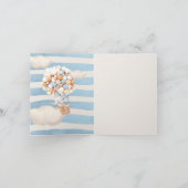 Elephant Hot-Air-Ballon-Einladung Einladung (Innenseite)