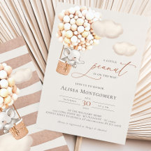 Elephant Hot-Air-Ballon-Einladung