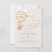 Elephant Hot-Air-Ballon-Einladung Einladung (Vorderseite)